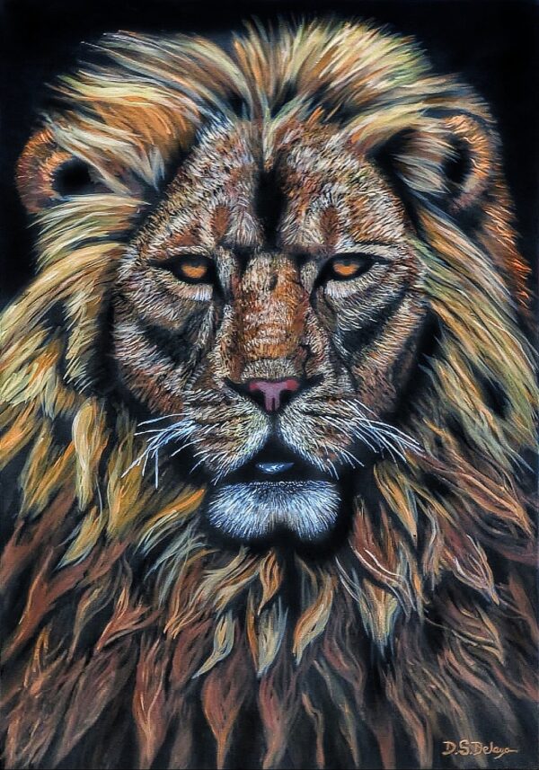 LION BLACK (הדפס)
