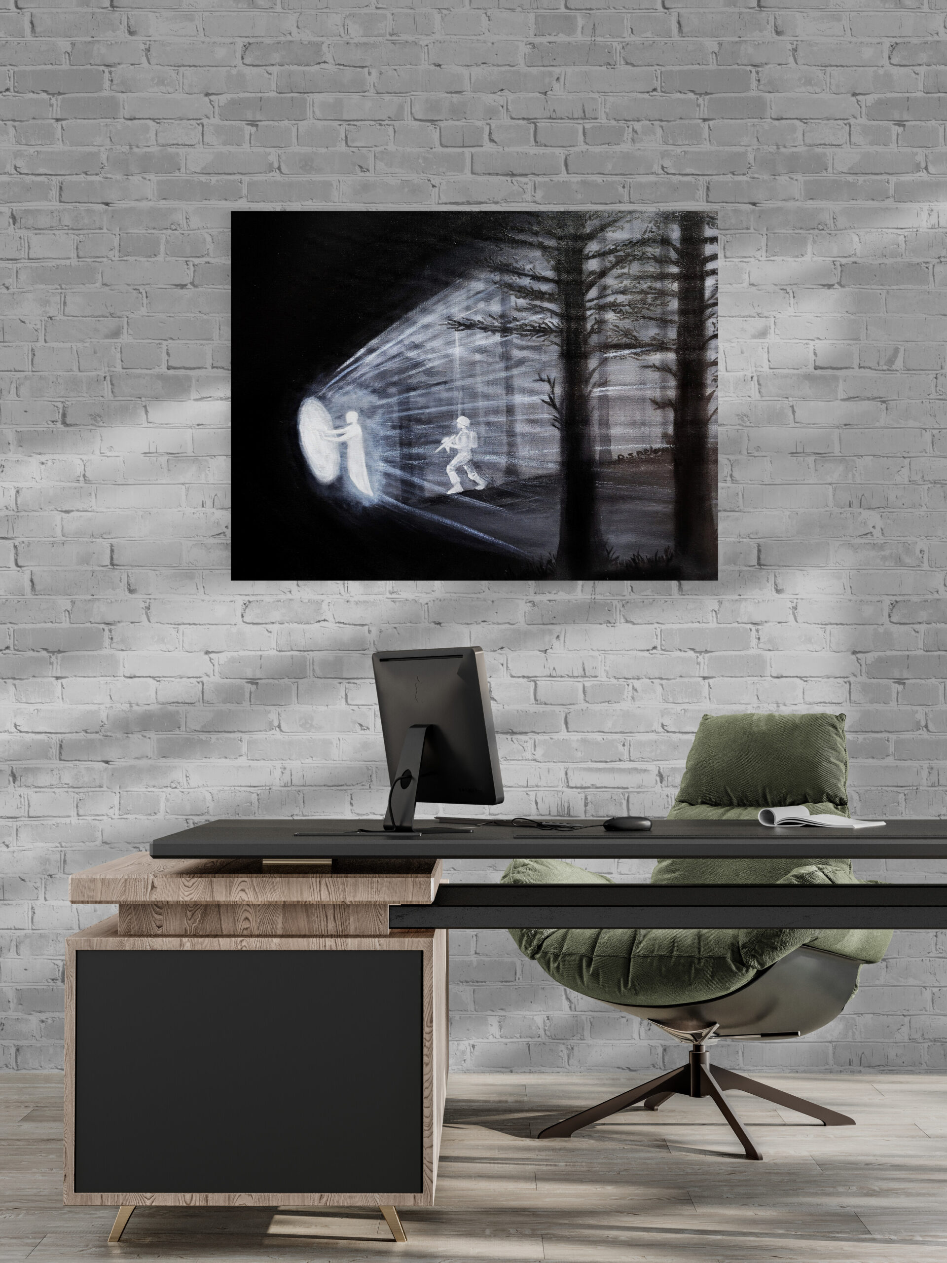 שמירה עליונה ביער (הדפס) – תמונה 4